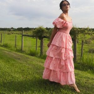 LoveShackFancy x Target Peach Floral Dress